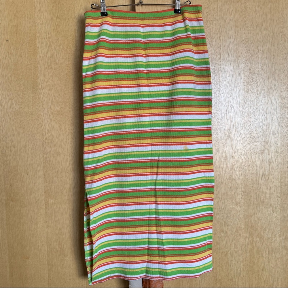 vintage knit maxi skirt